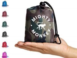 Portable Outdoor Picnic Pocket Blanket | Equipped w/ Waterproof Rain Hood, Zipper Pouch, Corner  ...