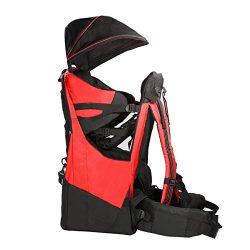 Deluxe Red Baby Toddler Backpack Cross Country Carrier Stand Child Kid Sun Shade