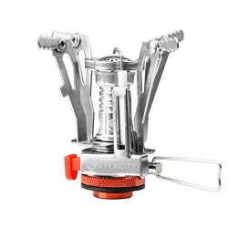 Etekcity Ultralight Portable Outdoor Backpacking Camping Stoves with Piezo Ignition (Orange, 1 Pack)