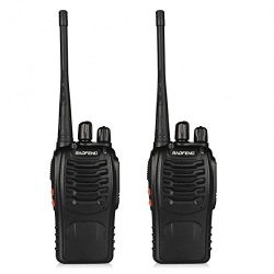 BaoFeng BF-888S Walkie Talkie 2pcs in One Box with Rechargeable Battery Headphone Wall Charger L ...