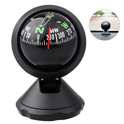 CARGOOL RR-12-15-6 Car Compass Auto Mini Compact Ball Compass with Adhesive and Delicate Decorat ...