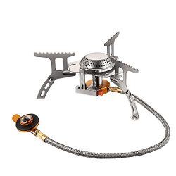 Terra Hiker 3500W Camping Gas stove, Backpack Stove, with Convenient Piezo Ignition, Durable &am ...