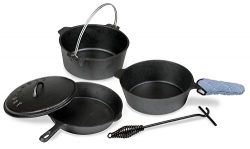 Stansport Cast Iron 6 Piece Cookware Set