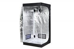 iPower 32″x32″x63″ Hydroponic Water-Resistant Grow Tent with Removable Floor T ...