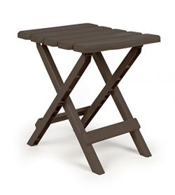 Camco Adirondack Portable Outdoor Folding Side Table, Perfect For The Beach, Camping, Picnics, C ...