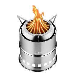 Camping Stove,Canway Wood Stove / Backpacking Stove,Portable Stainless Steel Wood Burning Stove  ...