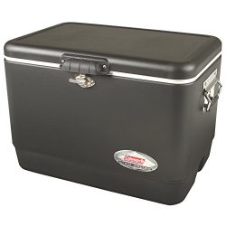 Coleman Steel-Belted Portable Cooler, 54 Quart, Black