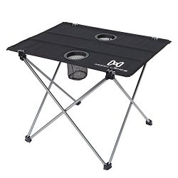 Moon Lence Ultralight Folding Camping Picnic Roll Up Table with Carrying Bag (new sliver)