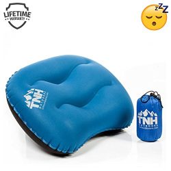 TNH Outdoor Ultralight Inflating Travel Camping Pillows – Compressible, Compact, Inflatabl ...