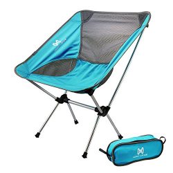 Moon Lence Ultralight Portable Folding Camping Backpacking Chairs with Carry Bag (newblue)