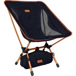 Trekology YIZI GO Portable Camping Chair with Adjustable Height – Compact Ultralight Foldi ...