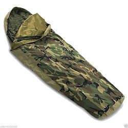 US Army Military Woodland Camouflage Camo GTX GORETEX Sleeping Bag BIVY COVER by US Government T ...