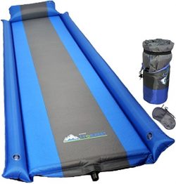 Sleeping Pad – with Armrest & Pillow – Self inflating Sleeping Pad is Ideal for  ...