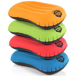 Camping Pillow – Inflatable Travel Pillows – Multiple Colors – Compressible, L ...