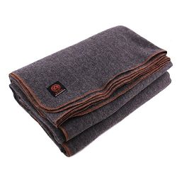 Arcturus™ 80% Heavy Military Wool Blanket – 4 lbs, Warm, 64″ x 88″ (Mil ...
