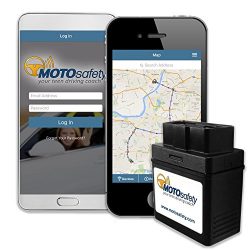 MOTOsafety OBD GPS Tracker Device with 3G GPS Service Locator, Real-Time Teen Driving Coach, GPS ...