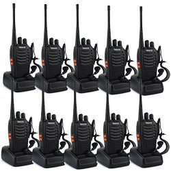 Retevis H-777 Two Way Radio UHF 400-470MHz Signal Frequency Single Band 16 CH Walkie Talkies wit ...