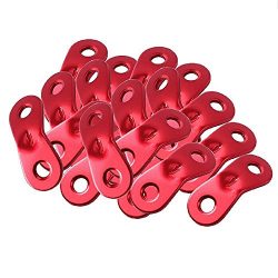 Ezyoutdoor 20 pcs Camper Accessories Tent Rope Adjuster Guyrope Tensioner Rope Adjuster for tent ...