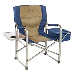 Kamp-Rite Director’s Chair with Side Table & Cooler, Blue