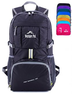 Venture Pal Ultralight Lightweight Packable Foldable Travel Camping Hiking Outdoor Sports Backpa ...