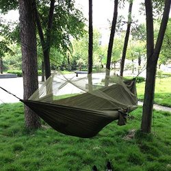 Camping Hammock with Mosquito Net,Double Persons Iqammocking Bed Tent Portable Cot for Relaxatio ...