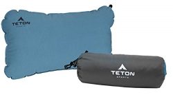 Teton Sports ComfortLite Self Inflating Organic Cotton Pillow; Ultralight Pillow Perfect for Cam ...