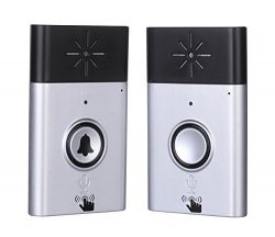 Wireless Intercom Doorbell and Wireless Chime Voice Doorbell and Two-Way Portable Walkie-talkie  ...