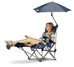 Sport-Brella Recliner Chair:  3-Position Recliner W/ Full Coverage Umbrella