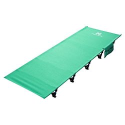 Moon Lence Portable Ultralight Compact Camping Cot Bed With 350 Lbs Bearing Breathable Waterproo ...