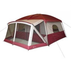 Ozark Trail 12-Person Cabin Tent with Screen Porch, Red by “12-Person Cabin Tent with Scre ...