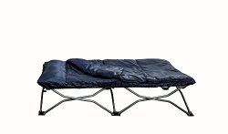 Regalo My Cot Portable Toddler Bed, Includes Sleeping Bag and Travel Case, Navy