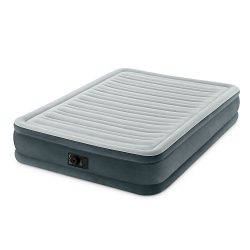 Intex Comfort Plush Mid Rise Dura-Beam Airbed with Built-in Electric Pump, Bed Height 13″, ...