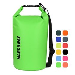 MARCHWAY Floating Waterproof Dry Bag 5L/10L/20L/30L, Roll Top Sack Keeps Gear Dry for Kayaking,  ...