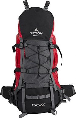 TETON Sports Fox 5200 Internal Frame Backpack – Not Your Basic Backpack; High-Performance Backpa ...