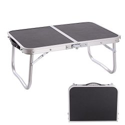 CampLand Aluminum Folding Table Outdoor Lightweight Portable for Camping, Beach, Backyards, BBQ  ...