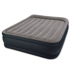 Intex Dura-Beam Standard Series Deluxe Pillow Rest Raised Airbed w/Soft Flocked Top for Comfort, ...