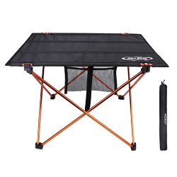 G4Free Ultralight Portable Folding Table Compact Roll Up Tables with Carrying Bag for Outdoor Ca ...