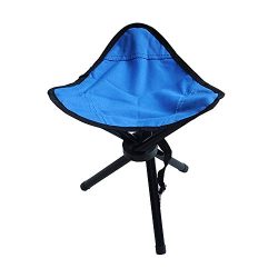 PiscatorZone Tripod Stool, Tri-Leg 3-Legged Stool, Camping Seat-Foldable, Portable, Canvas Stool ...