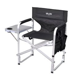 Stylish Camping SL1204BLACK/FLAG Full Back Folding Director’s Chair