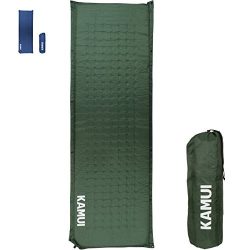 KAMUI Self Inflating Sleeping Pad 2 Inch Thick Mattress Connectable with Multiple Pads for Tent  ...