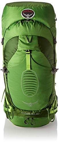 Osprey Men’s Atmos AG 50 Backpack (2017 Model), Absinthe Green, Large