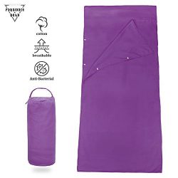 Forbidden Road Sleeping Bag Liner Sleep Sheet Sleep Sack Camping Travel Liner with Pillow Cover  ...