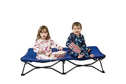 Regalo My Cot Portable Toddler Bed, Includes Fitted Sheet and Travel Case, Royal Blue