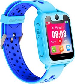 Kids Smartwatch for Boys Girls – GPS Tracker Phone Remote Monitor Camera Game Anti Lost Al ...