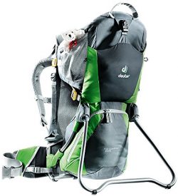 Deuter Kid Comfort Air Child Carrier for Hiking, Granite/Emerald