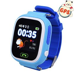 9Tong Kids GPS Smart Watch, GPS GSM Bracelet Tracker Support SOS Call, GPS Locator, Voice Chatti ...