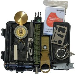 Emergency Survival Kit Camping Hiking Gear Outdoor Tactical Climbing Tools Compact Kits Blanket  ...