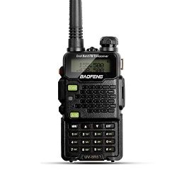 Two Way Radio, Baofeng Walkie Talkie UV-5R5 5W Dual-Band Two-Way Ham Radio Transceiver UHF/VHF 1 ...