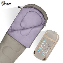 JBM Mummy Sleeping Bag with Pillow 5Colors for All Seasons 0℃/32℉ Single Waterproof and Repellen ...