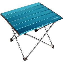 Trekology Portable Camping Tables with Aluminum Table Top, Hard-Topped Folding Table in a Bag fo ...